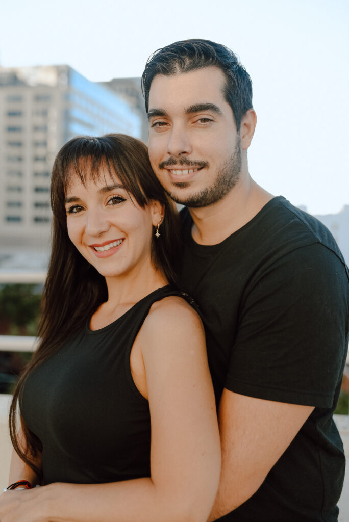 Garage Rooftop Couples Photoshoot