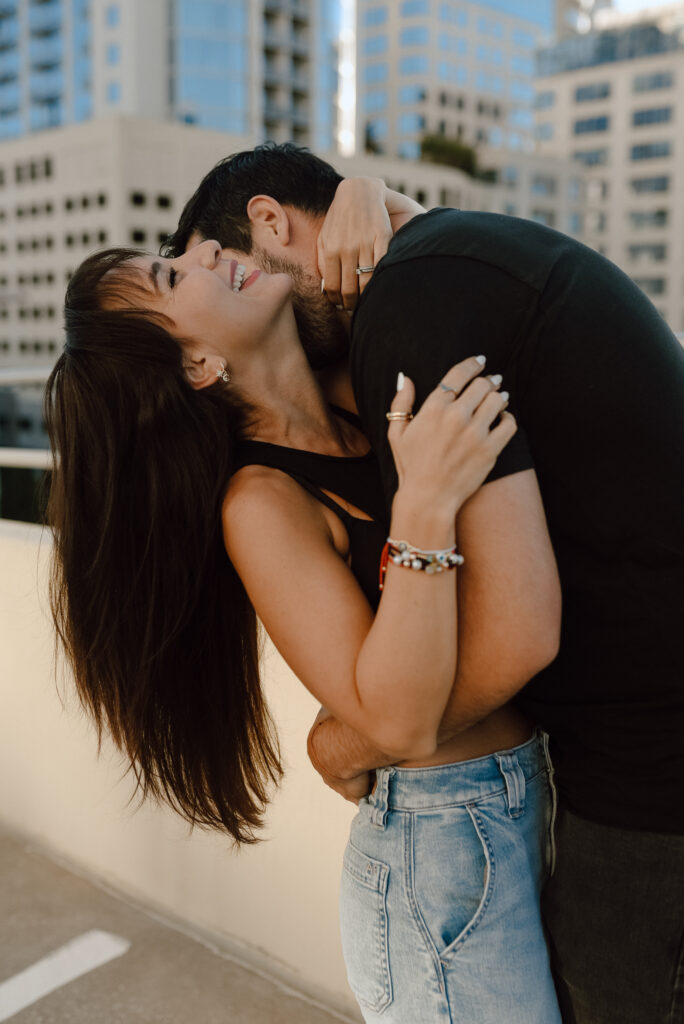 Garage Rooftop Couples Photoshoot