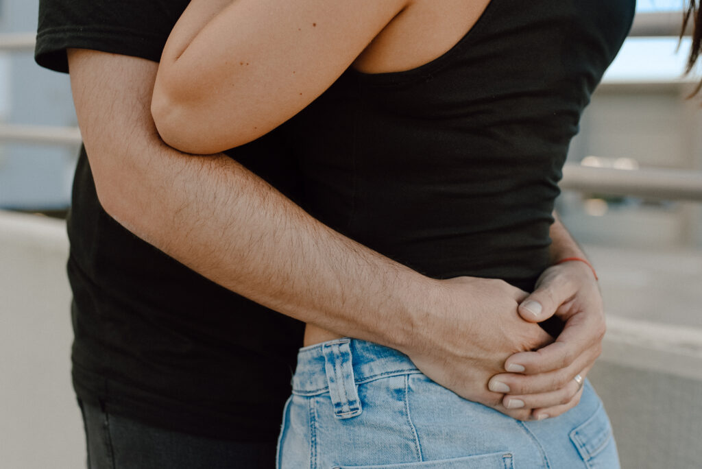 Garage Rooftop Couples Photoshoot